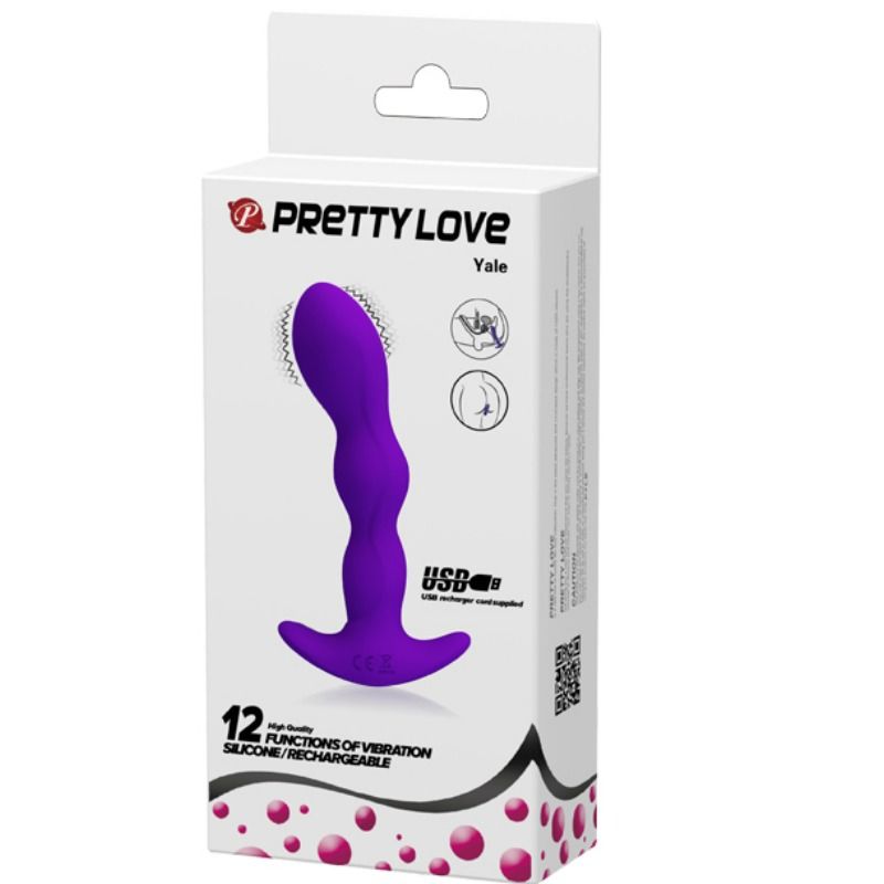 PRETTY LOVE - MASSAGER ANAL 12 MODES DE VIBRATION LILAS - Sensualia