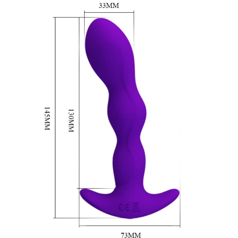 PRETTY LOVE - MASSAGER ANAL 12 MODES DE VIBRATION LILAS - Sensualia