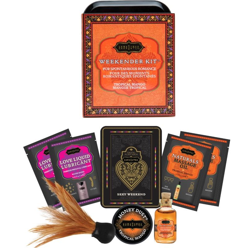 KAMASUTRA - WEEKENDER KIT EN ÉTAIN POIGNÉE TROPICALE KAMASUTRA COSMETICS