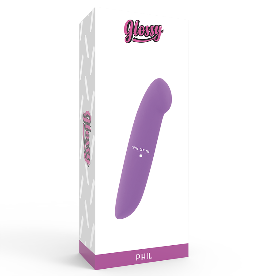 GLOSSY - VIBRATEUR PHIL VIOLET - Sensualia