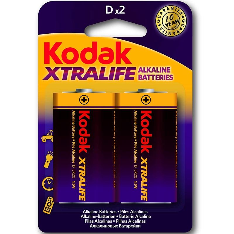 KODAK - PILES ALCALINES XTRALIFE LR20 D LR20 1.5V KODAK