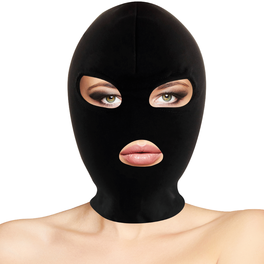 DARKNESS - MASQUE DE SOUMISSION BDSM BOUCHE ET YEUX NOIR - Sensualia