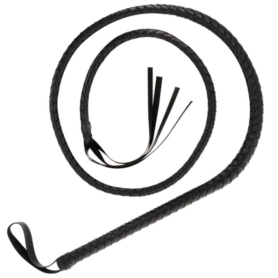 DARKNESS - FOUET DE BONDAGE NOIR 210CM - Sensualia