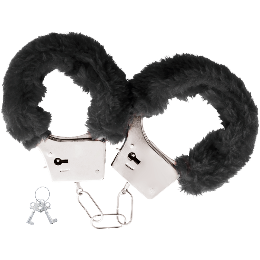 DARKNESS - MENOTTES EN MÉTAL DOUBLÉES NOIRES - Sensualia