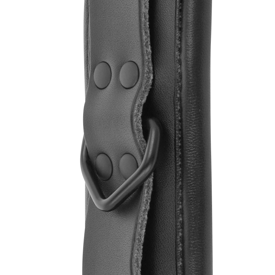 DARKNESS - MENOTTES DE CHEVILLE AJUSTABLES CUIR NOIR - Sensualia
