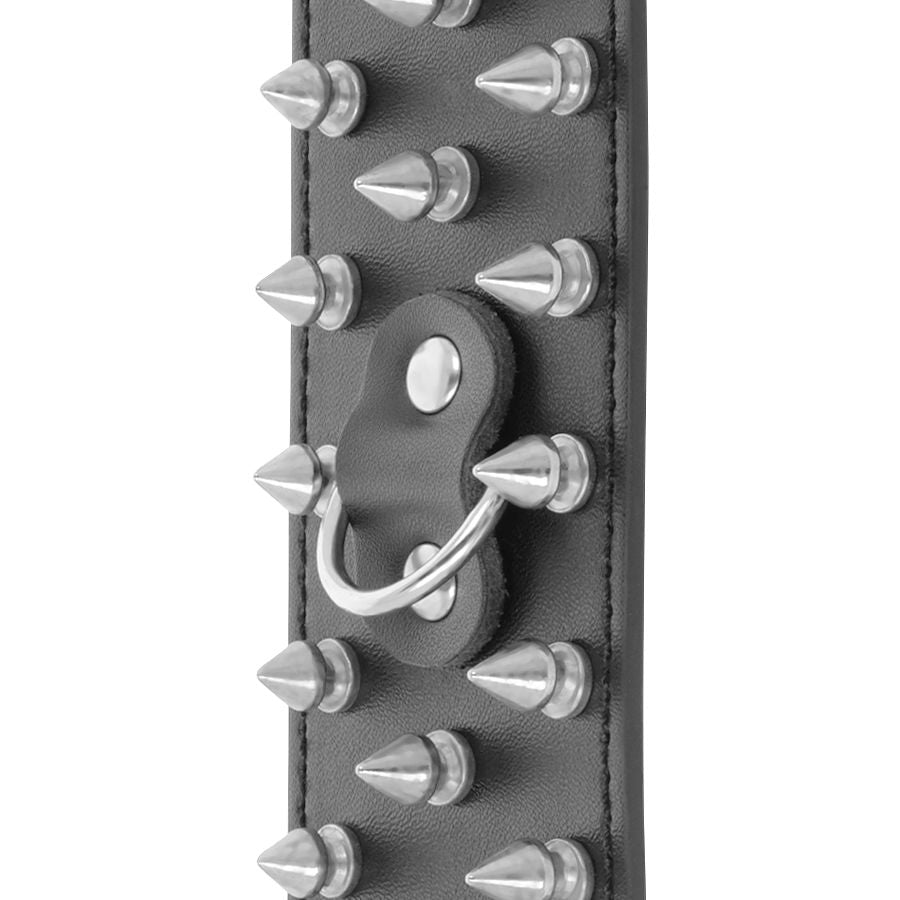 DARKNESS - MENOTTES À POINTES NOIRES SKULLS AND BONES DARKNESS BONDAGE