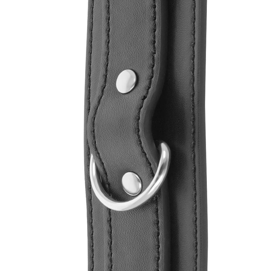 DARKNESS - MENOTTES RÉGLABLES NOIRES AVEC DOUBLE RUBAN DE RENFORT - Sensualia