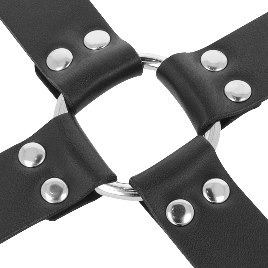 DARKNESS - MENOTTES EN CUIR POUR PIEDS ET MAINS NOIR - Sensualia