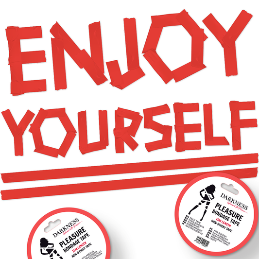 DARKNESS - RUBAN DE BONDAGE ROUGE NON COLLANT 15 M - Sensualia