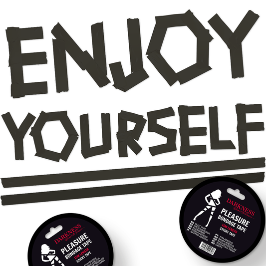 DARKNESS - RUBAN ADHÉSIF BONDAGE NOIR 15M - Sensualia