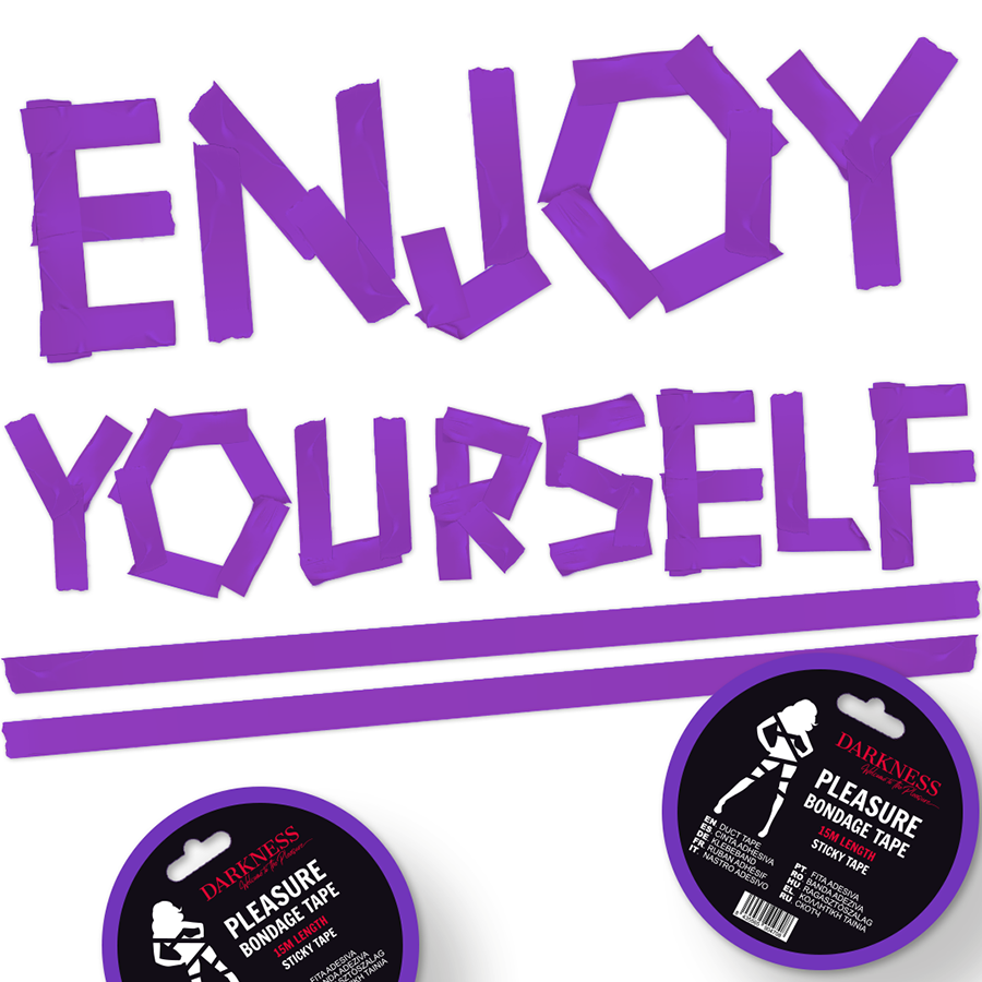 DARKNESS - RUBAN ADHÉSIF BONDAGE LILAS 15M - Sensualia