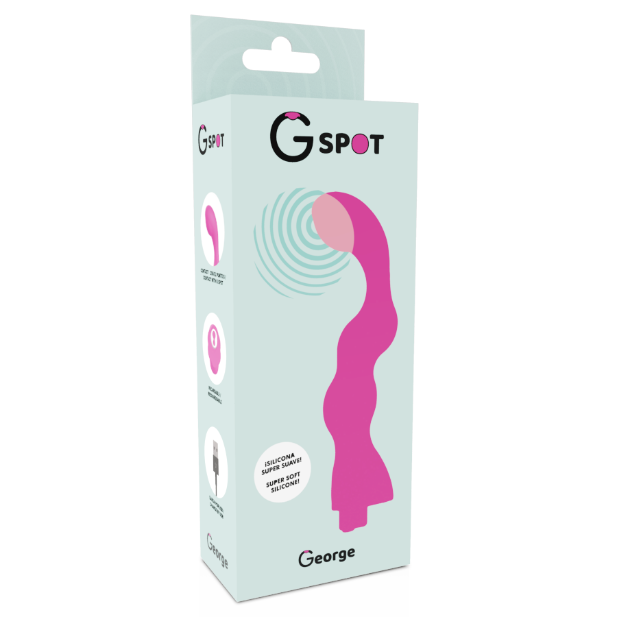 G-SPOT - GEORGE G-SPOT VIBRATEUR GOMME ROSE - Sensualia