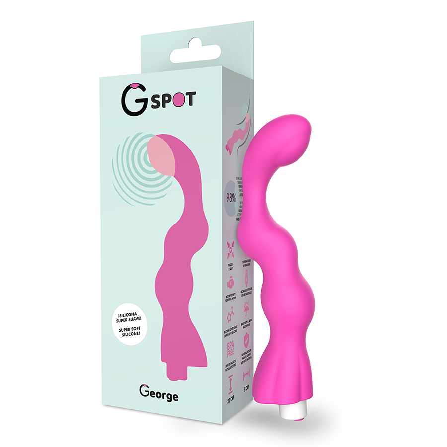 G-SPOT - GEORGE G-SPOT VIBRATEUR GOMME ROSE - Sensualia