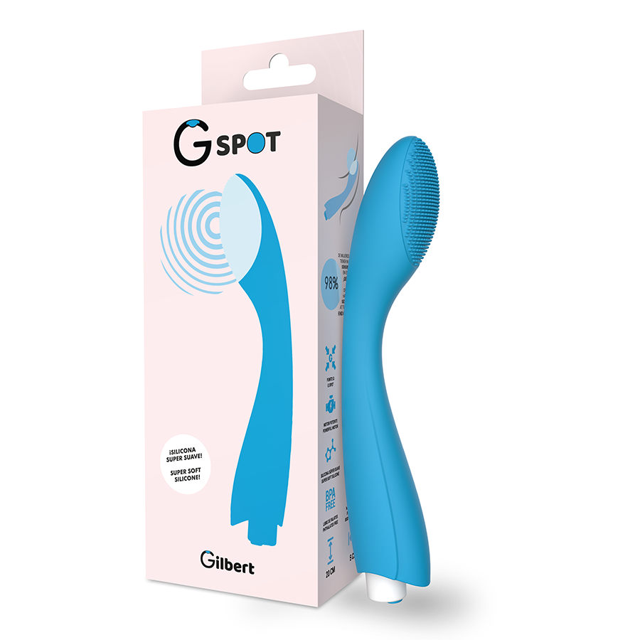 G-SPOT - VIBRATEUR GYLBERT TURQUOISE BLEU G-SPOT - Sensualia