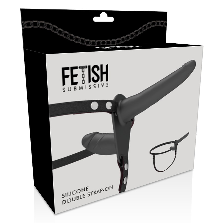HARNAIS SOUMIS FÉTICHE - DOUBLE PÉNÉTRATION NOIRE FETISH SUBMISSIVE HARNESS