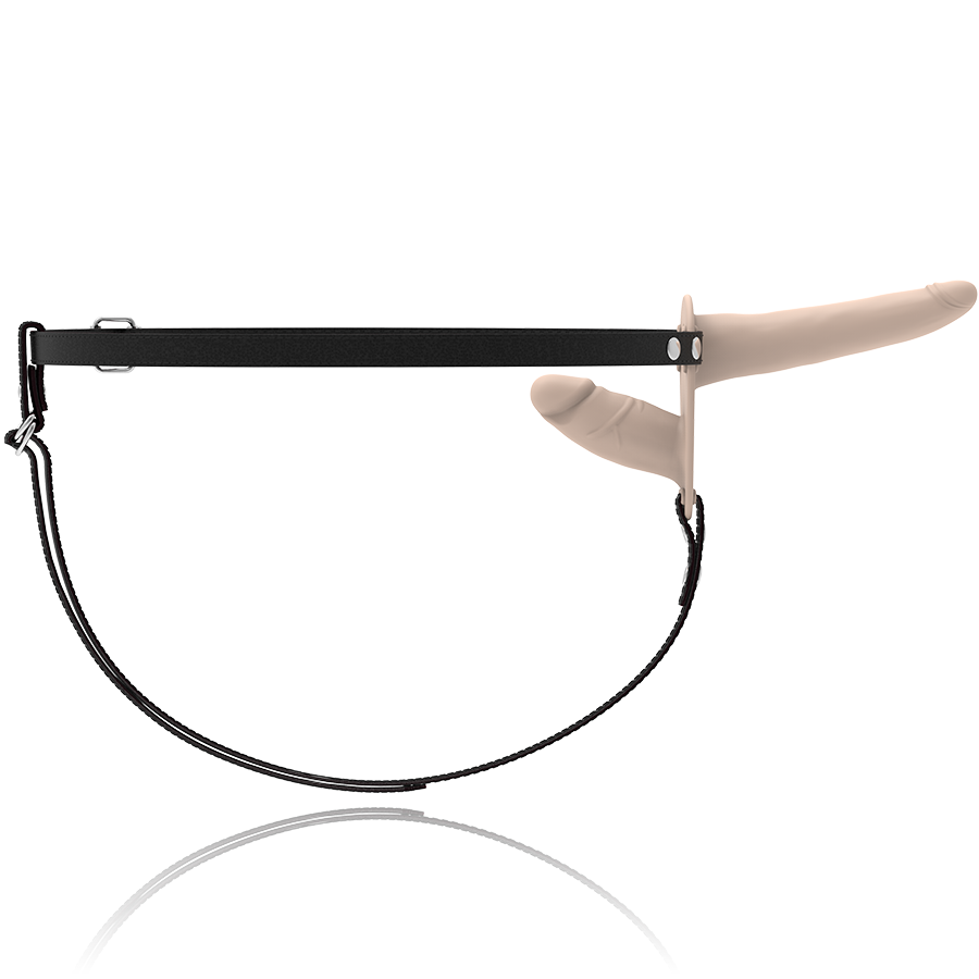 FETISH SUBMISSIVE HARNESS - VIBRATEUR CHAIR À DOUBLE PÉNÉTRATION - Sensualia