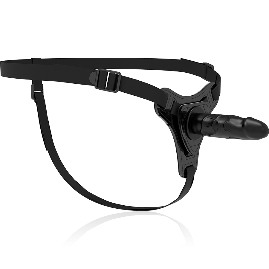 HARNAIS SOUMIS FETISH - SILICONE NOIR RÉALISTE 15 CM FETISH SUBMISSIVE HARNESS