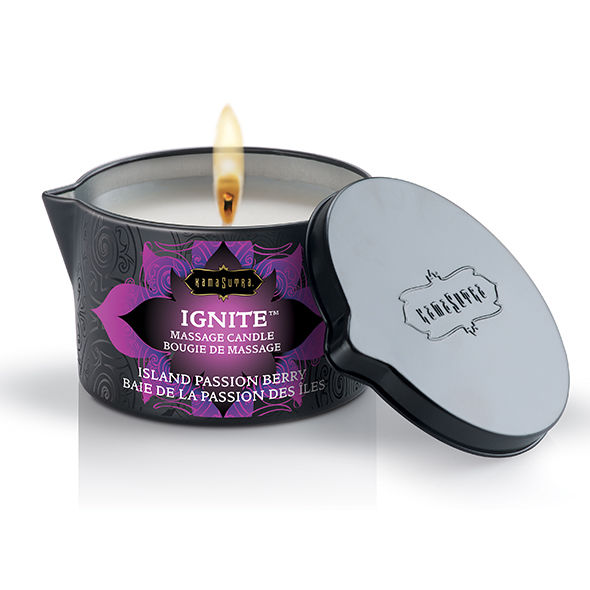 KAMASUTRA - BOUGIE DE MASSAGE ÎLE DE LA PASSION 170GR - Sensualia