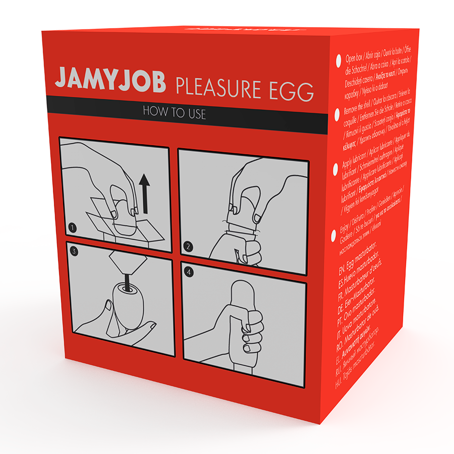 JAMYJOB - EGG MASTURBATEUR ROUGE VERSION DISCRETT - Sensualia