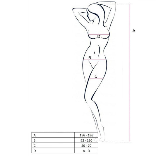 PASSION - WOMAN BS051 BODYSTOCKING BLANCO - Sensualia