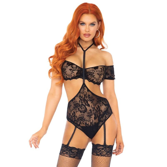 LEG AVENUE - SET DOS PIEZAS TOP & TEDDY M/L - Sensualia