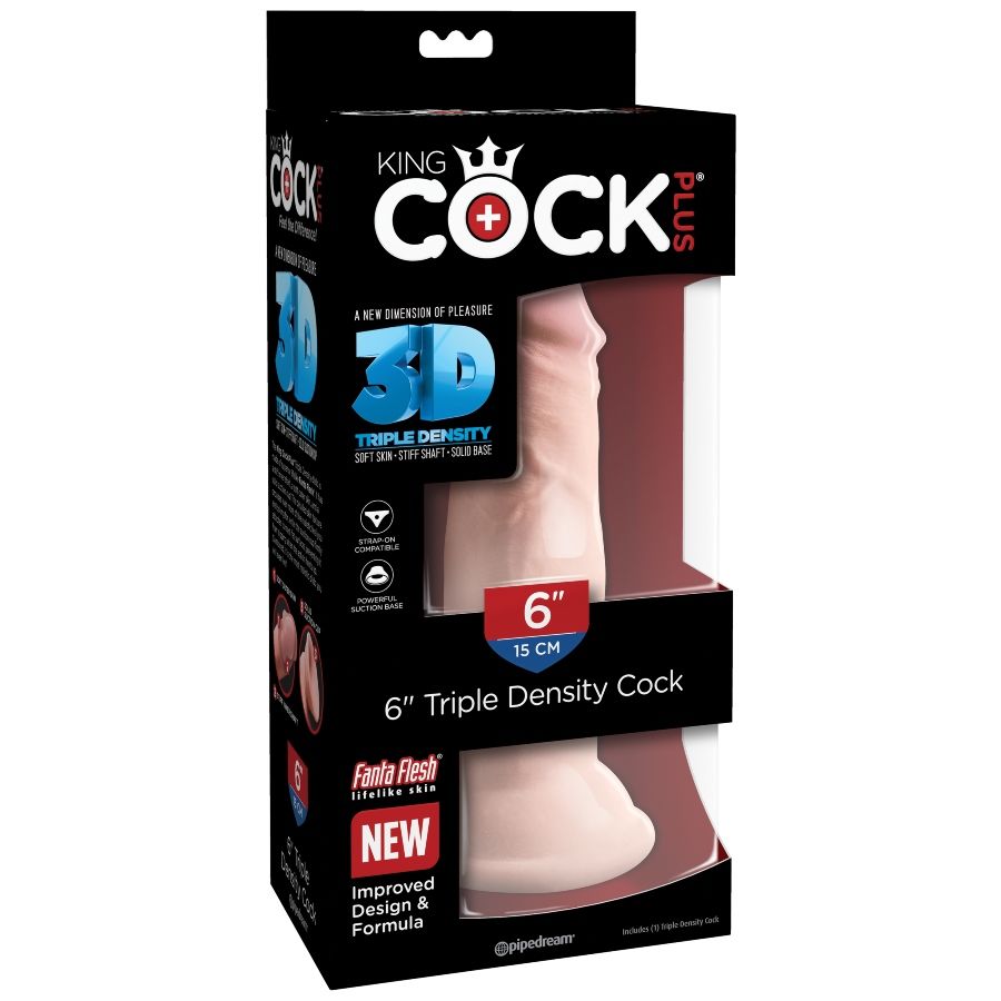 KING COCK - GODE TRIPLE DENSITÉ 15 CM - Sensualia