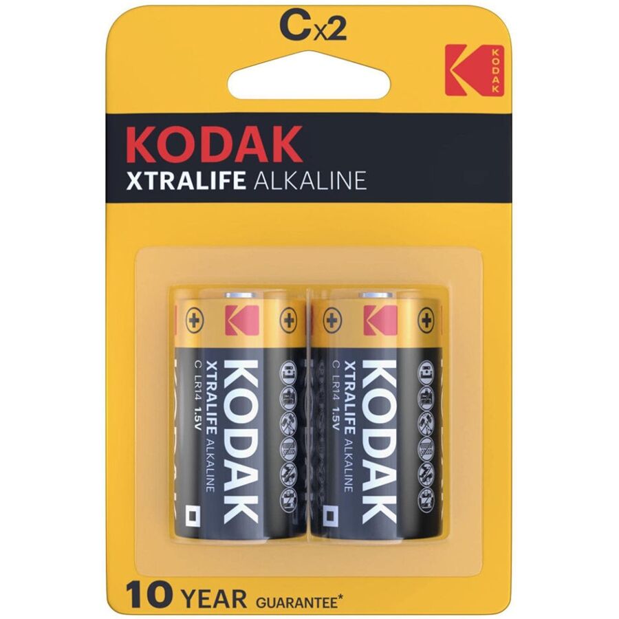 KODAK - PILES ALCALINES XTRALIFE CX 2 UNITÉS KODAK