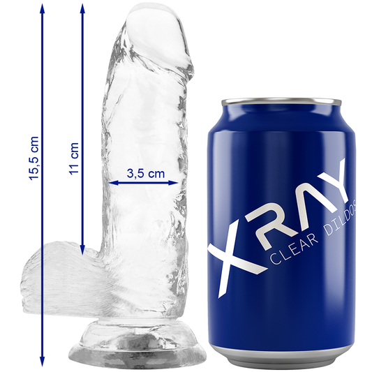 X RAY - BITE TRANSPARENTE AVEC BOULES 15.5 CM -O- 3.5 CM X RAY