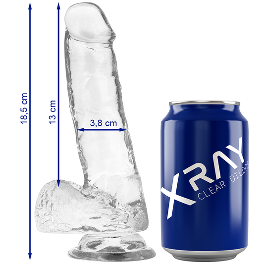 X RAY - BITE TRANSPARENTE AVEC BOULES 18.5 CM -O- 3.8 CM X RAY