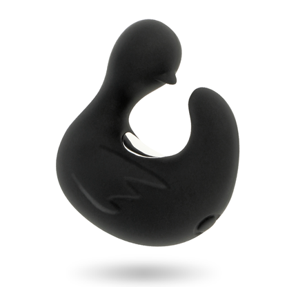 BLACK&SILVER - DÉ À DÉS À CANARD RECHARGEABLE EN SILICONE STIMULANT DUCKYMANIA BLACK&SILVER