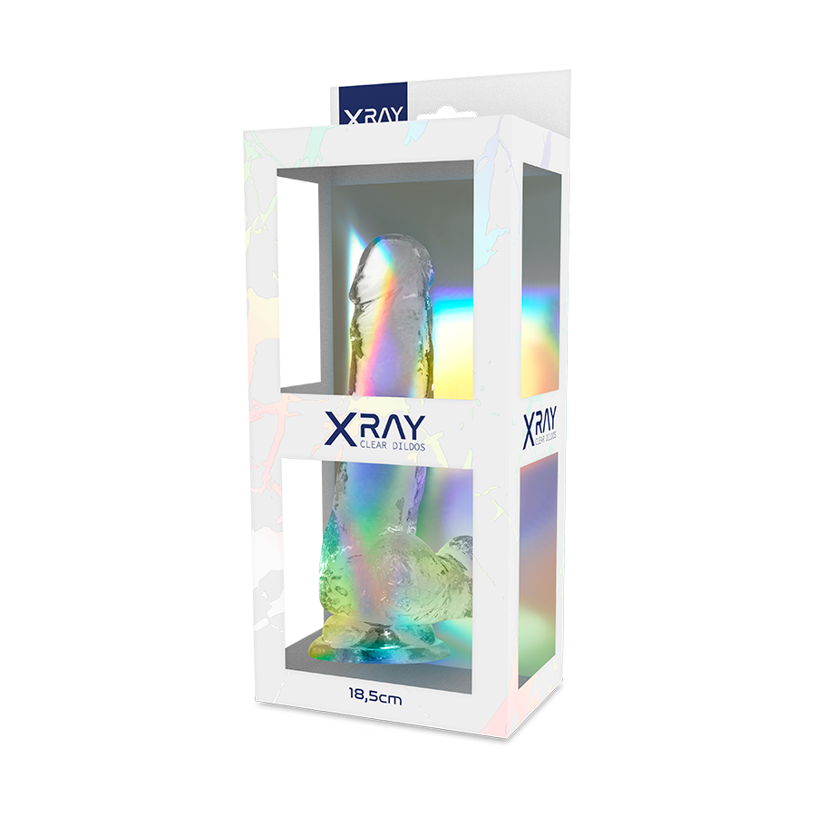 X RAY - BITE TRANSPARENTE AVEC BOULES 18.5 CM -O- 3.8 CM X RAY