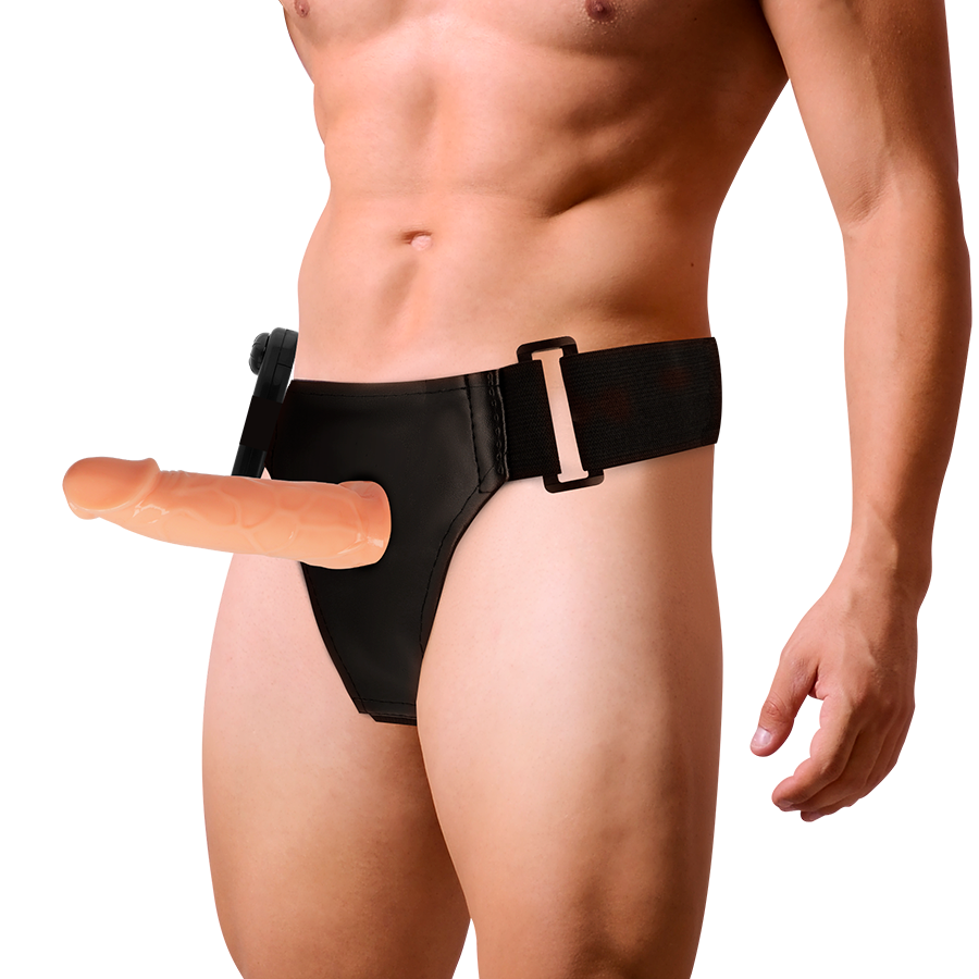 HARNESS ATTRACTION - WILLIAN HOLLOW RNES AVEC VIBRATEUR 17 CM -O- 4.5 CM - Sensualia