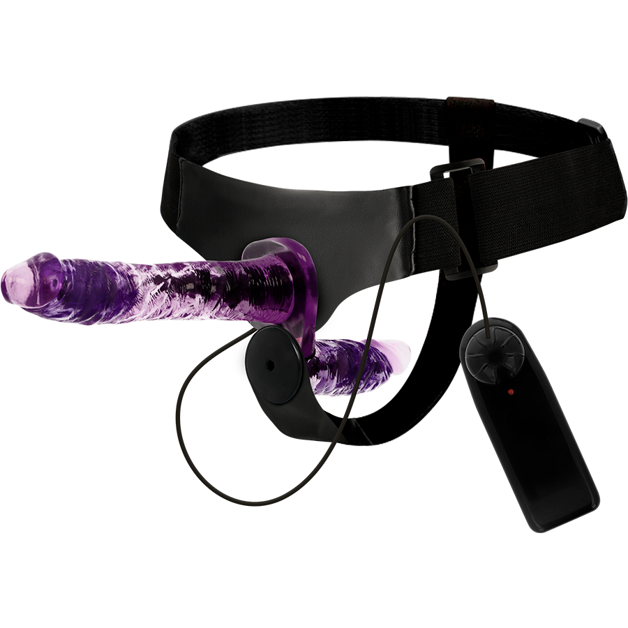 HARNESS ATTRACTION - RODNEY VIBRATEUR DOUBLE PENETRACI N 18 CM -O- 3.5 CM - Sensualia