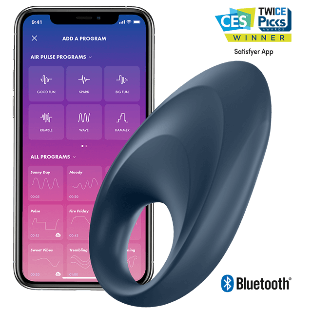 SATISFYER - APPLICATION DE VIBRATEUR  UN ANNEAU MIGHTY - Sensualia