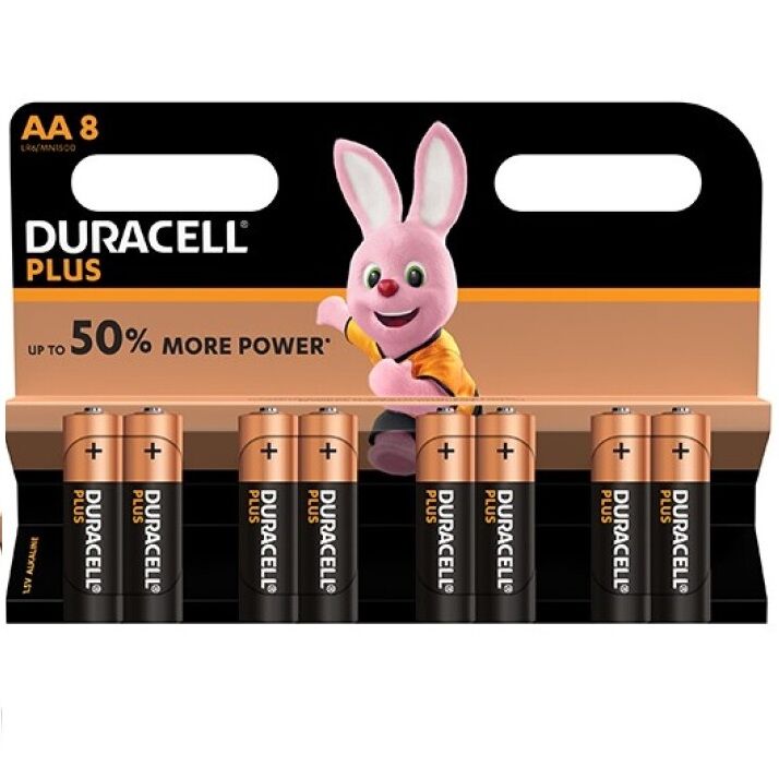 DURACELL - BATTERIE PLUS POWER AA LR6 8UNITÉS - Sensualia