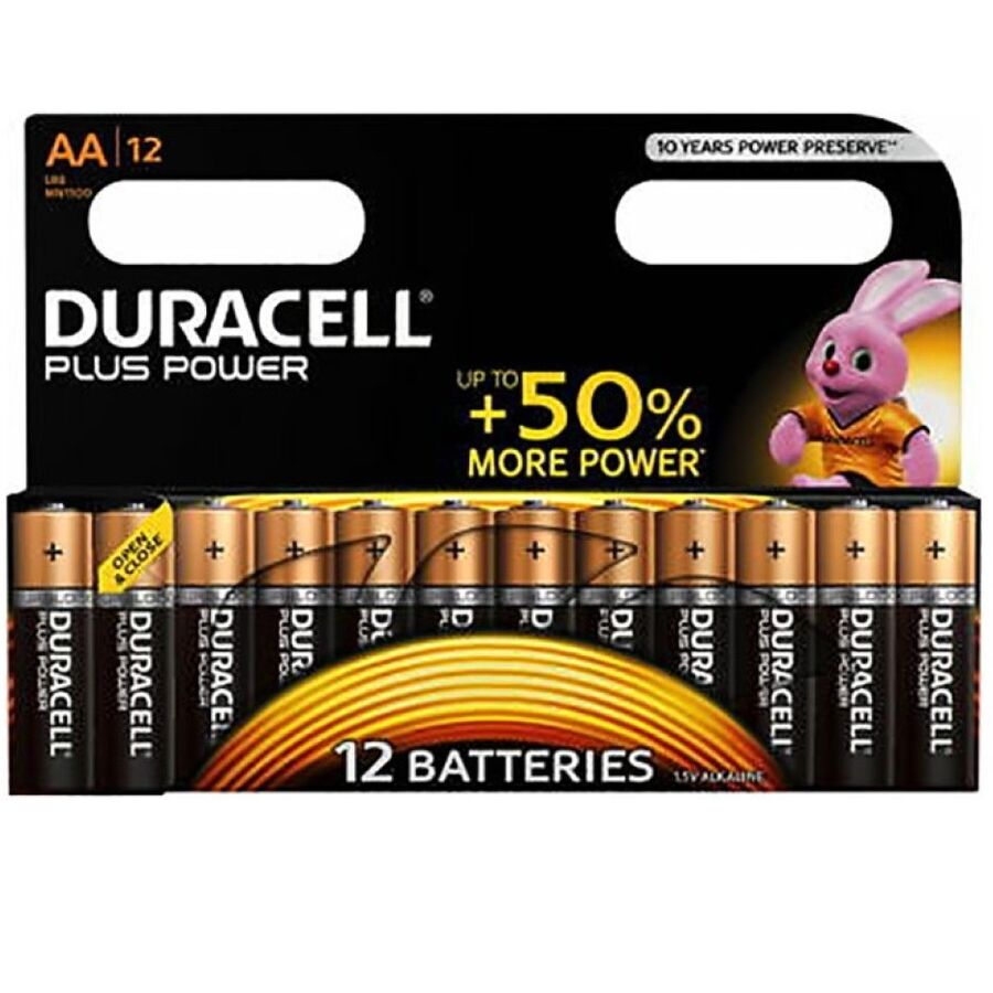 DURACELL - PILE PLUS POWER AA LR6 12UNITÉS - Sensualia