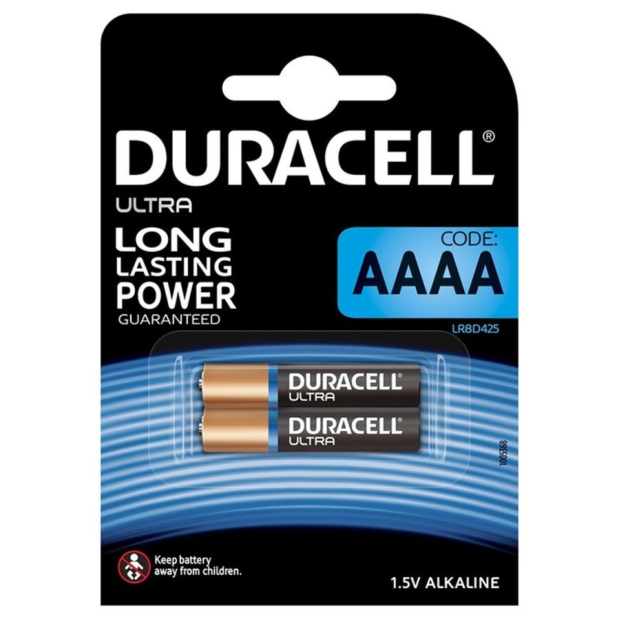 DURACELL - BATTERIE ULTRA POWER ALCALINA AAAA MX2500 1,5V 2 UNITÉS - Sensualia