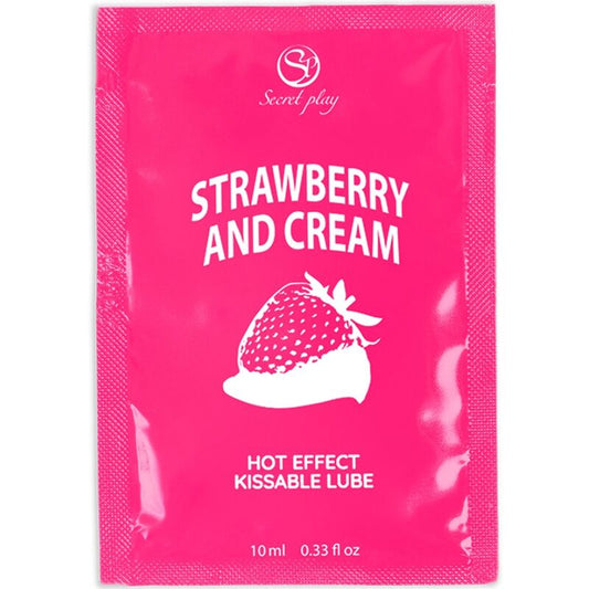 SECRETPLAY - LUBRIFIANT UNIDOSE FRAISES & CRÈME 10ML - Sensualia