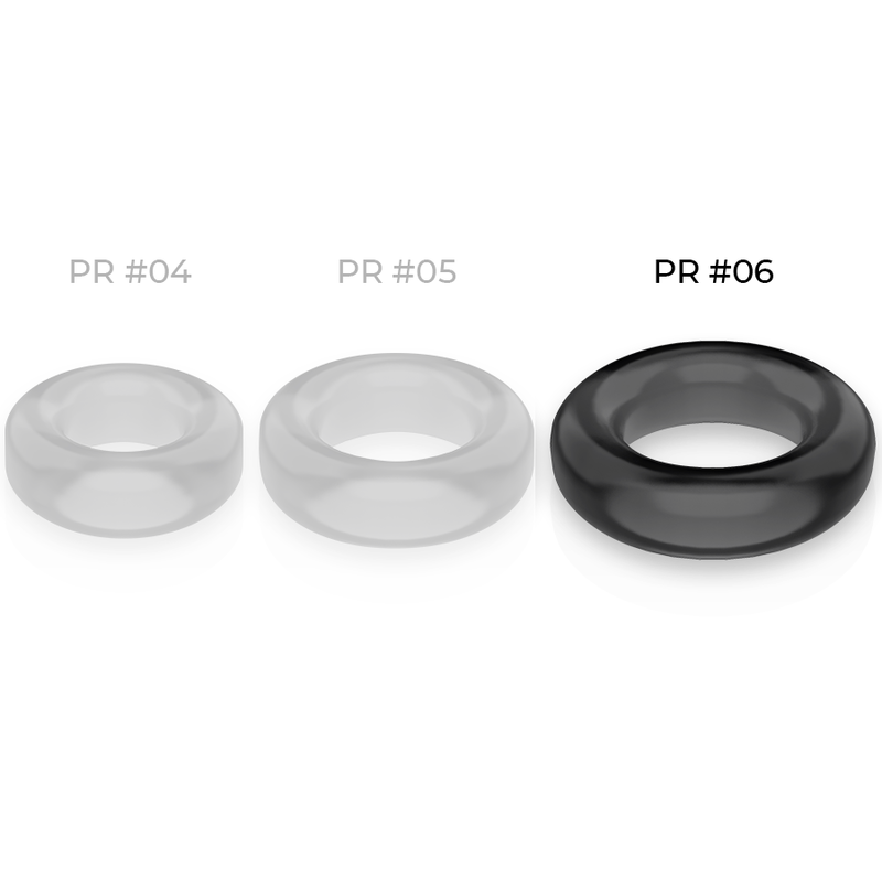 POWERING - ANNEAU PÉNIS SUPER FLEXIBLE ET RÉSISTANT 5,5CM PR06 NOIR POWERING