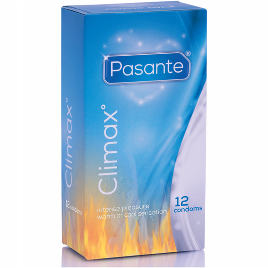 PASANTE - PRÉSERVATIFS CLIMAX 6 EFFET CHALEUR + 6 EFFET FRAIS / 12 UNITÉS PASANTE