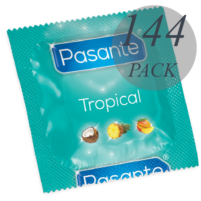 PASANTE - LES PRÉSERVATIFS SAVEURS TROPICALES 144 UNITÉS - Sensualia