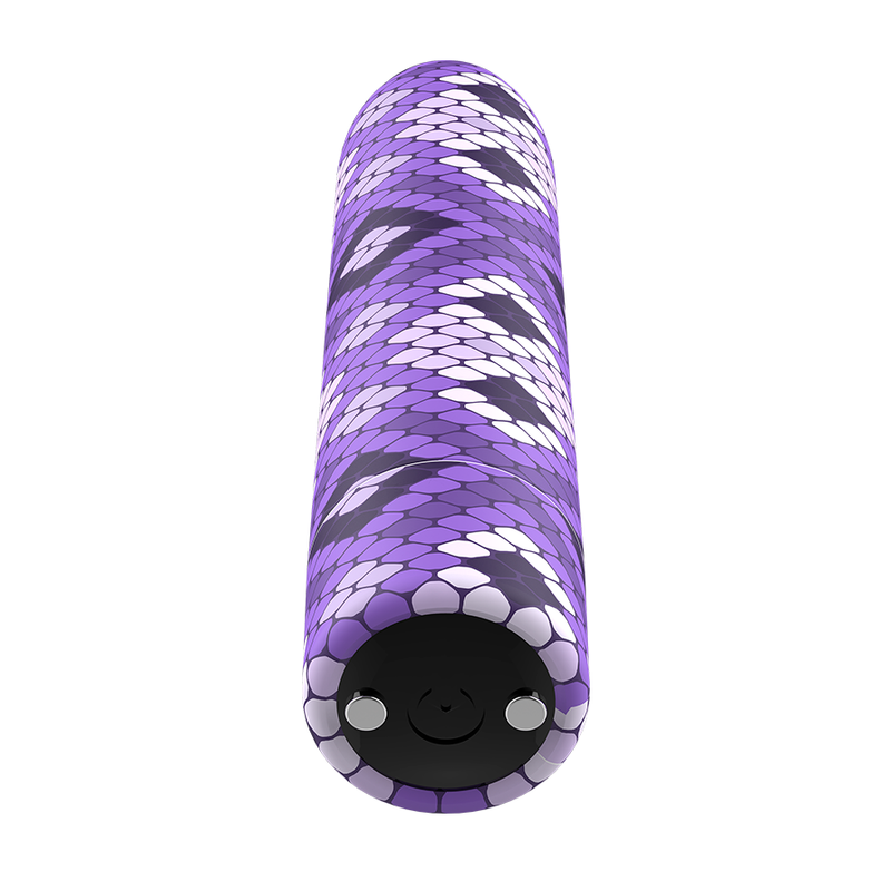 CUSTOM BULLETS - RECHARGEABLE SNAKE PURPLE MAGNETIC BULLET 10V - Sensualia