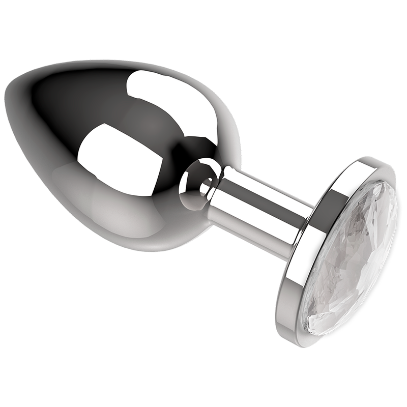 COQUETTE CHIC DESIRE - PLUG ANAL METAL COULEUR TRANSPARENT TAILLE M 3.5 X 8 CM COQUETTE TOYS