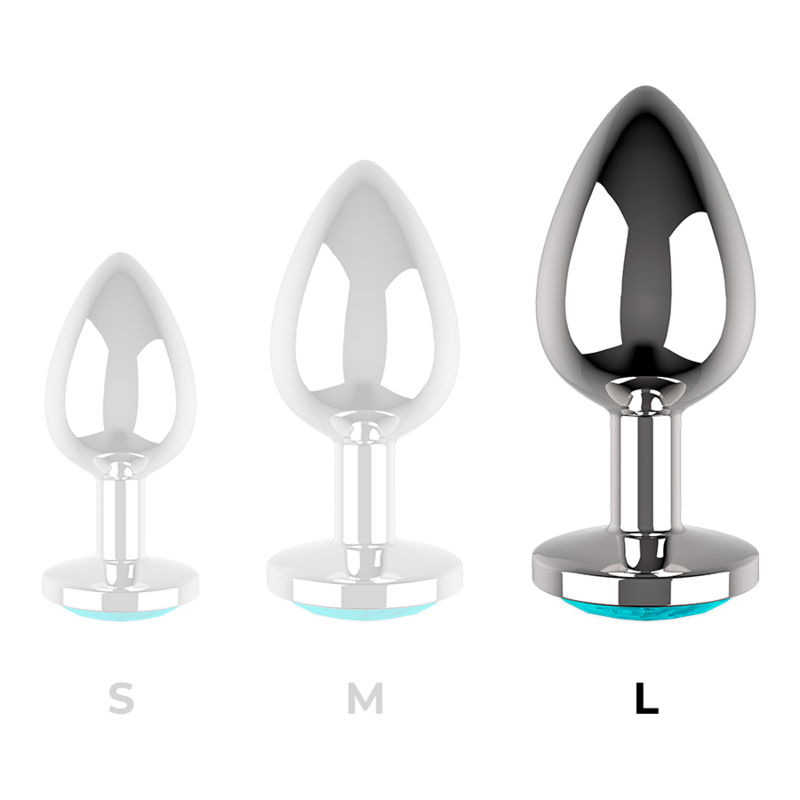 COQUETTE CHIC DESIRE - PLUG ANAL METAL COULEUR BLEU TAILLE L 4 X 9 CM COQUETTE TOYS