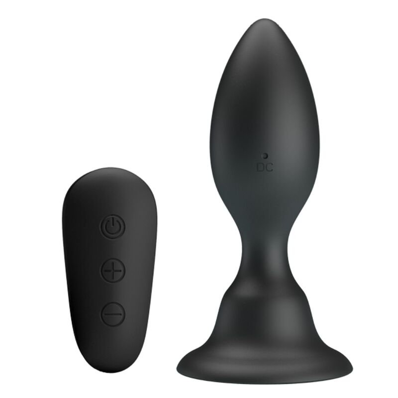 MR PLAY - PLUG ANAL AVEC TÉLÉCOMMANDE VIBRATION NOIRE - Sensualia
