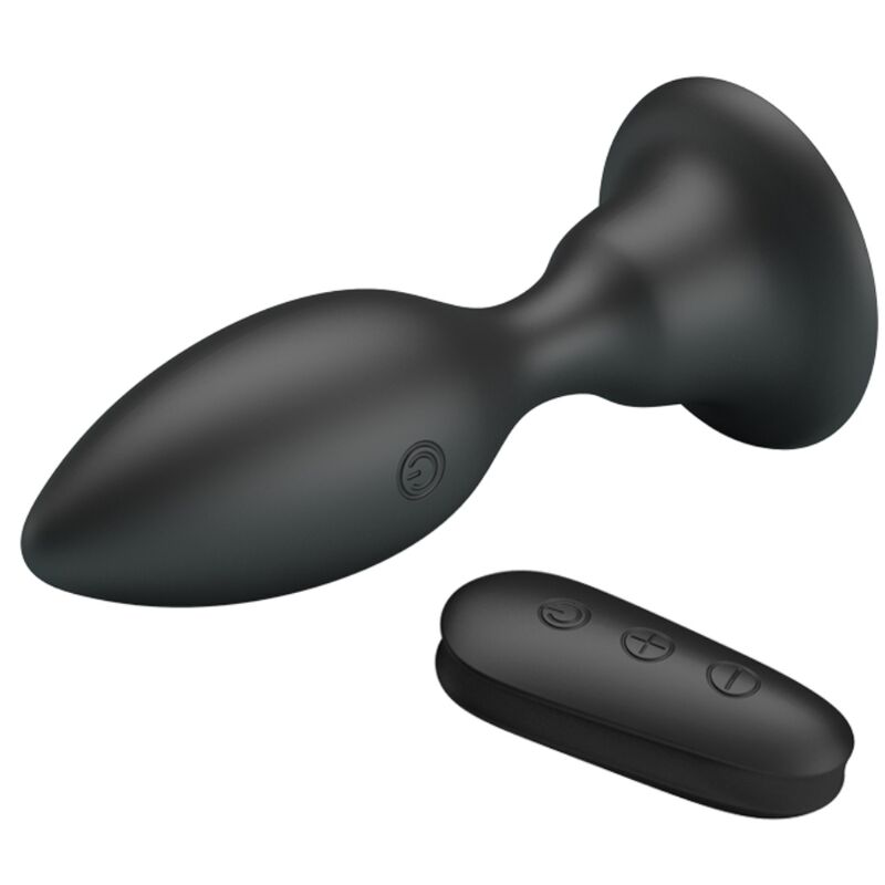 MR PLAY - PLUG ANAL AVEC TÉLÉCOMMANDE VIBRATION NOIRE - Sensualia
