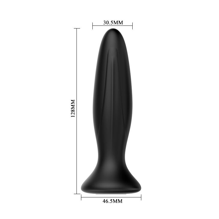 MR PLAY - PLUG ANAL VIBRATEUR NOIR RECHARGEABLE - Sensualia