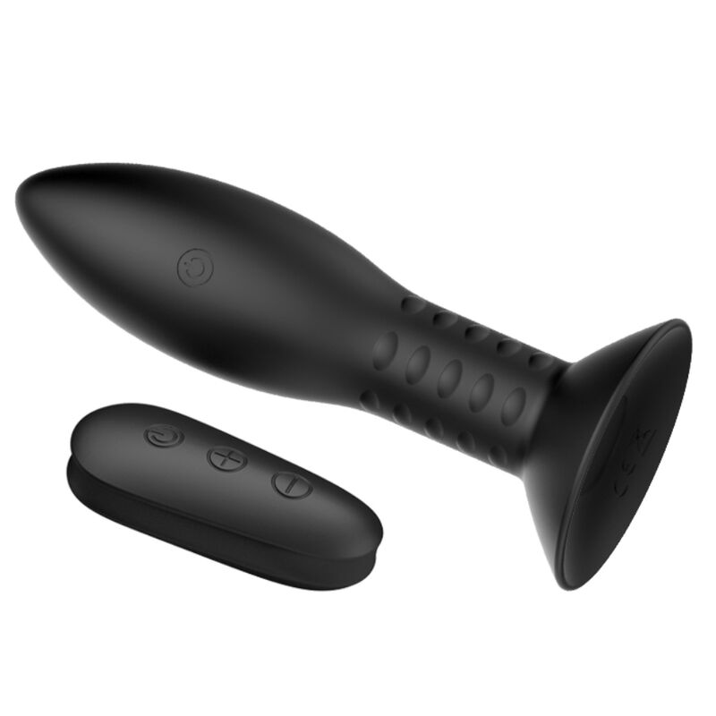 MR PLAY - PLUG AVEC TÉLÉCOMMANDE  BILLES TOURNANTES NOIRES - Sensualia