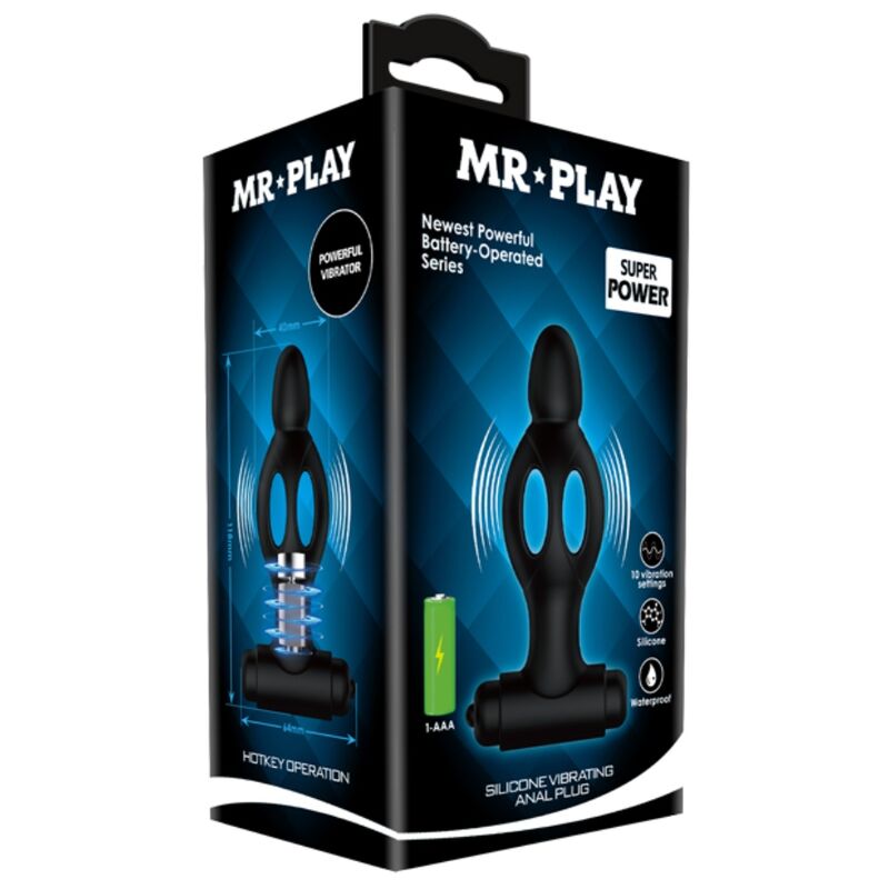 MR PLAY - PLUG ANAL EN SILICONE AVEC VIBRATION - Sensualia