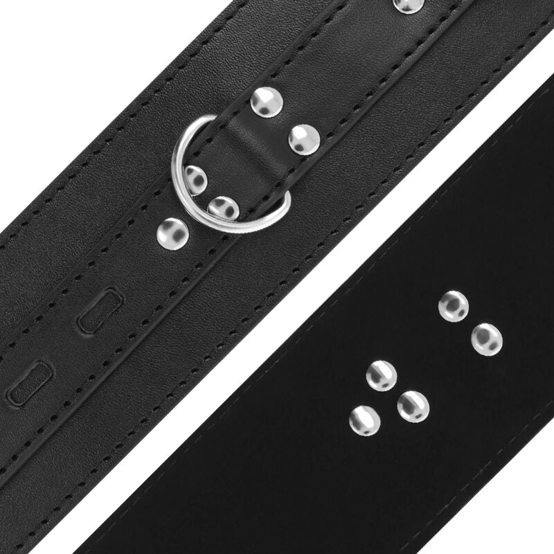 DARKNESS - MENOTTES EN CUIR NOIR - Sensualia